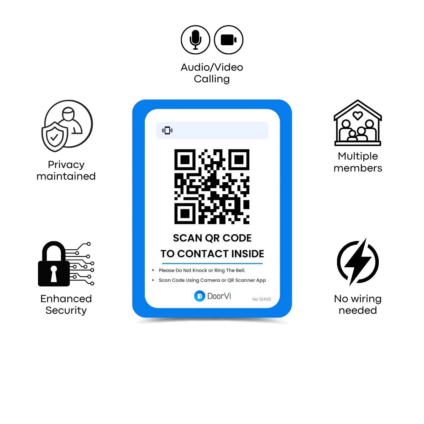 Qr code based intercom access control visitor management